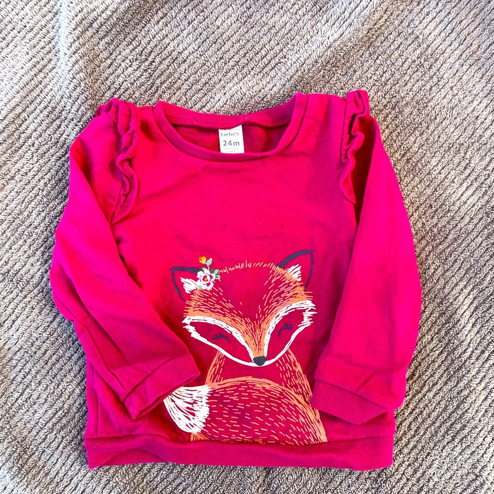 Pink long sleeve sweater